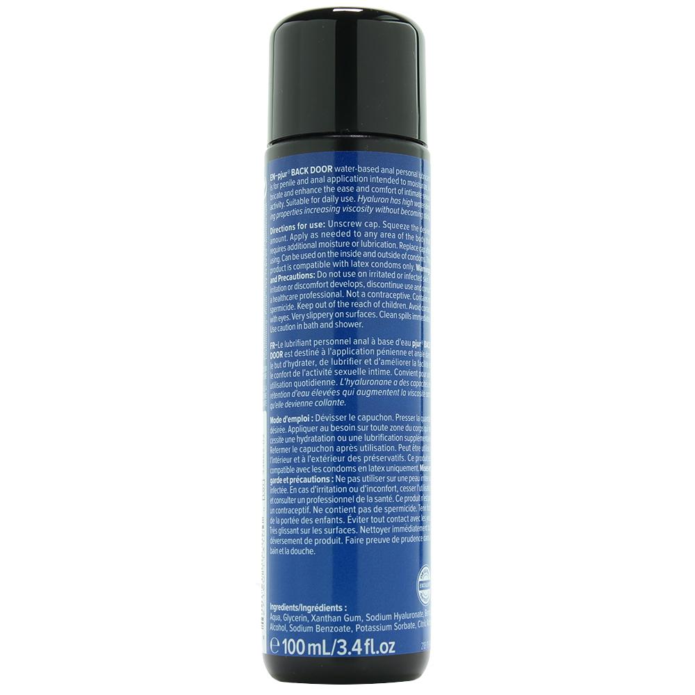 Back Door Water Based Anal Lubricant in 3.4oz/100ml - Sex Toys Vancouver Same Day Delivery