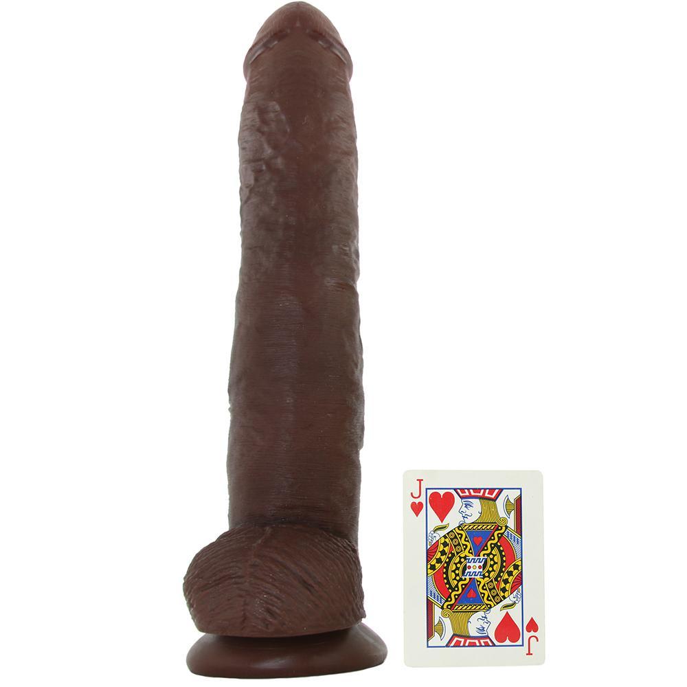 King Cock 14" Cock with Balls in Chocolate - Sex Toys Vancouver Same Day Delivery