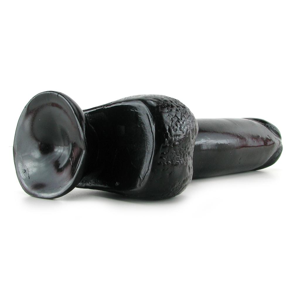 Basix 10 Inch Suction Base Dildo in Black - Sex Toys Vancouver Same Day Delivery