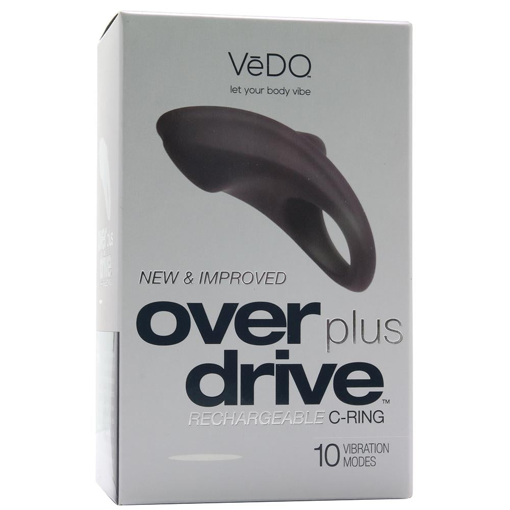 Over Drive Plus Rechargeable C-Ring in Just Black - Sex Toys Vancouver Same Day Delivery