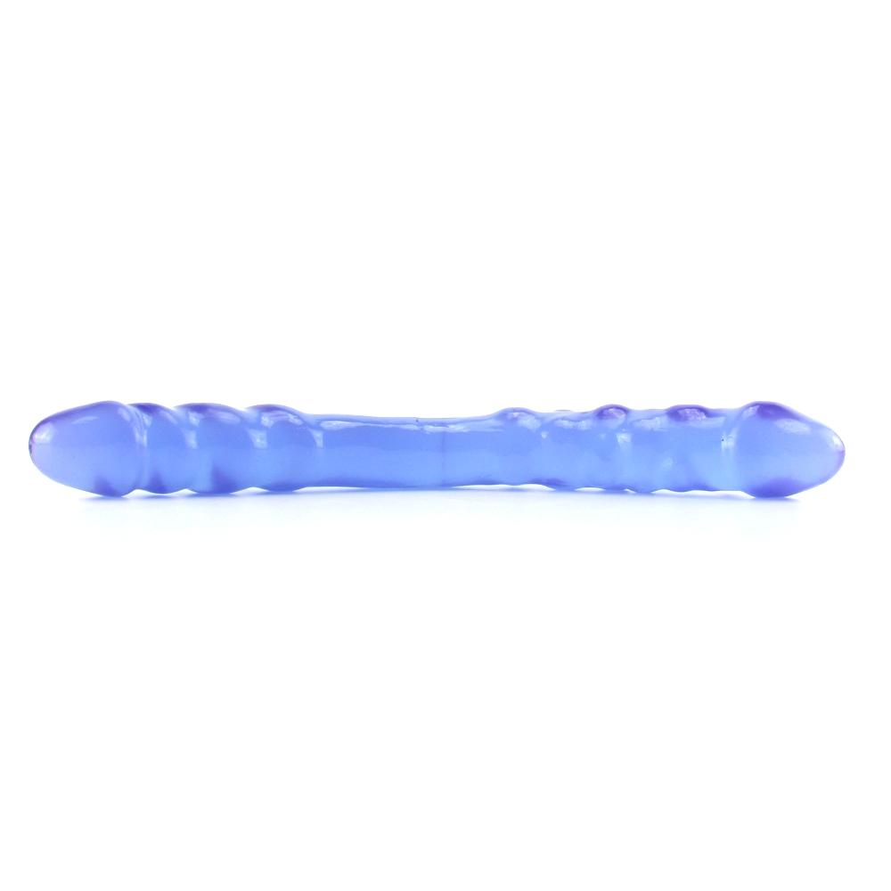 Basix 16 Inch Double Dildo in Purple - Sex Toys Vancouver Same Day Delivery