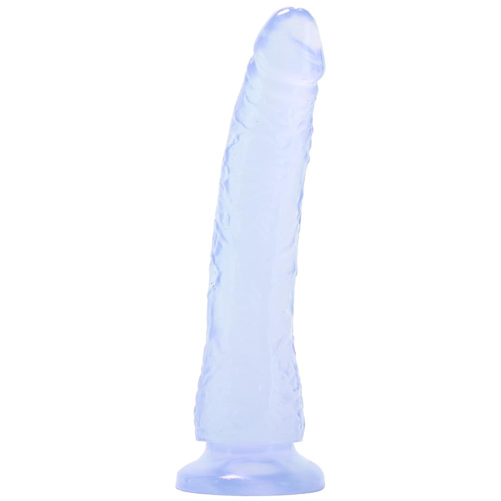 Basix Slim 7 Inch Dildo in Clear - Sex Toys Vancouver Same Day Delivery