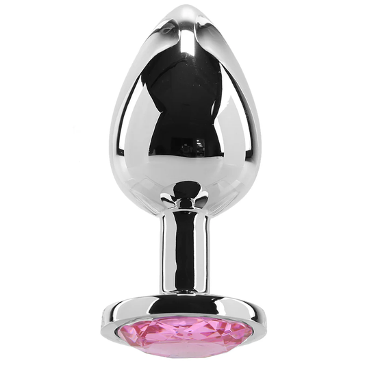 Pink Gem Anal Plug in Large