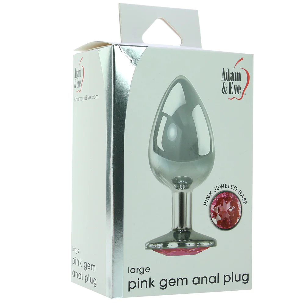 Pink Gem Anal Plug in Large