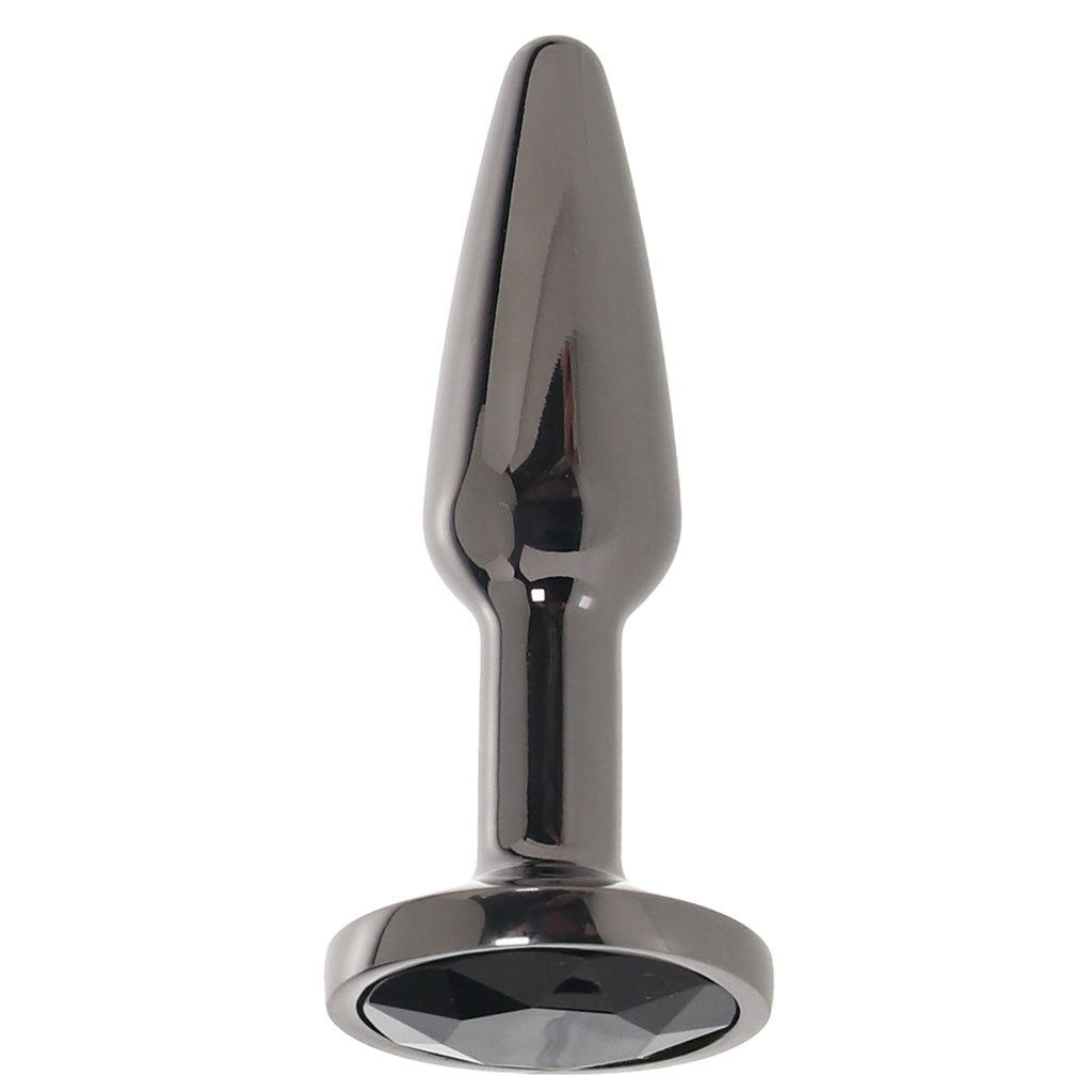 Rear Assets Small Tapered Butt Plug in Gunmetal