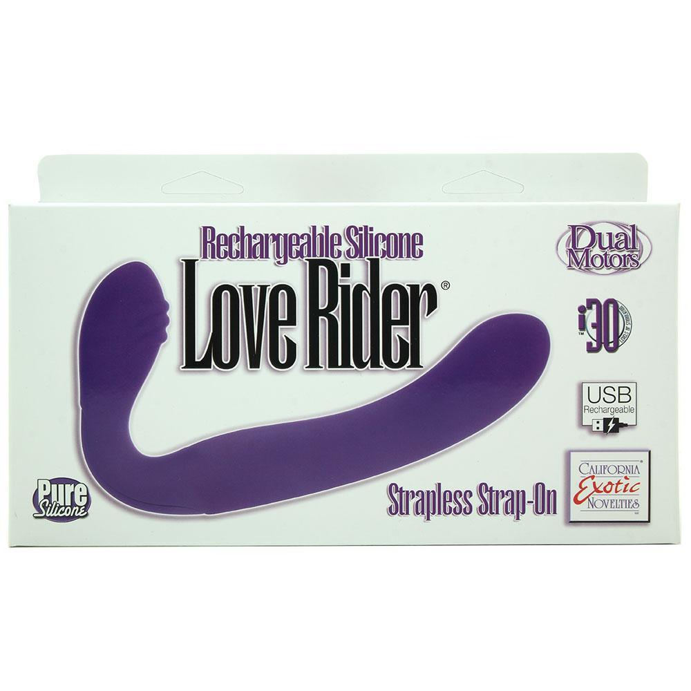 Rechargeable Love Rider Strapless Strap-On in Purple - Sex Toys Vancouver Same Day Delivery