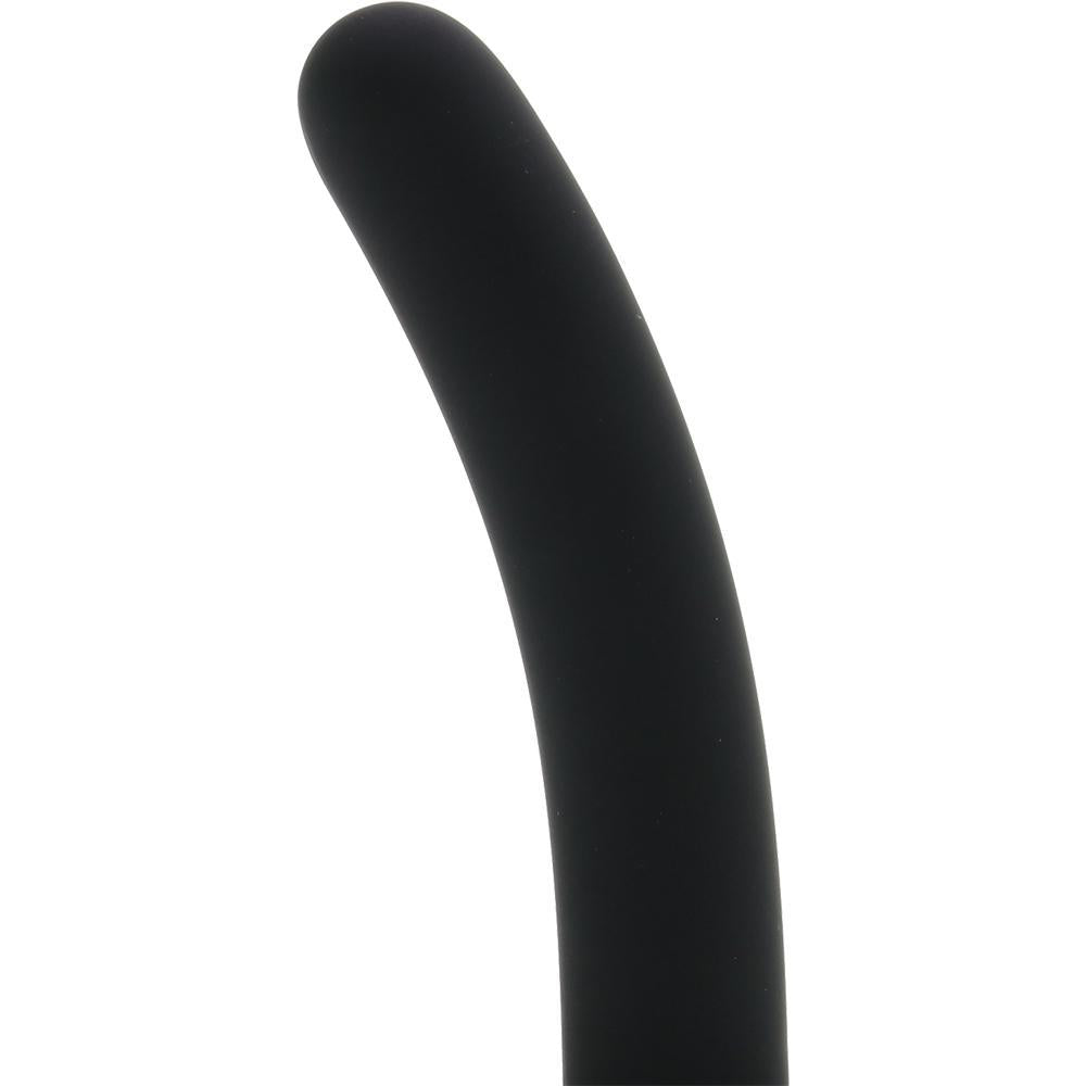 Silicone Pegging Probe in Black - Sex Toys Vancouver Same Day Delivery