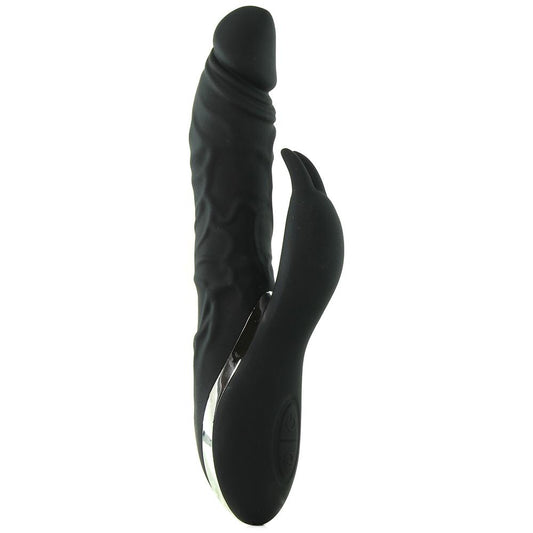 Surenda Silicone Rabbit Lover Vibe in Black - Sex Toys Vancouver Same Day Delivery