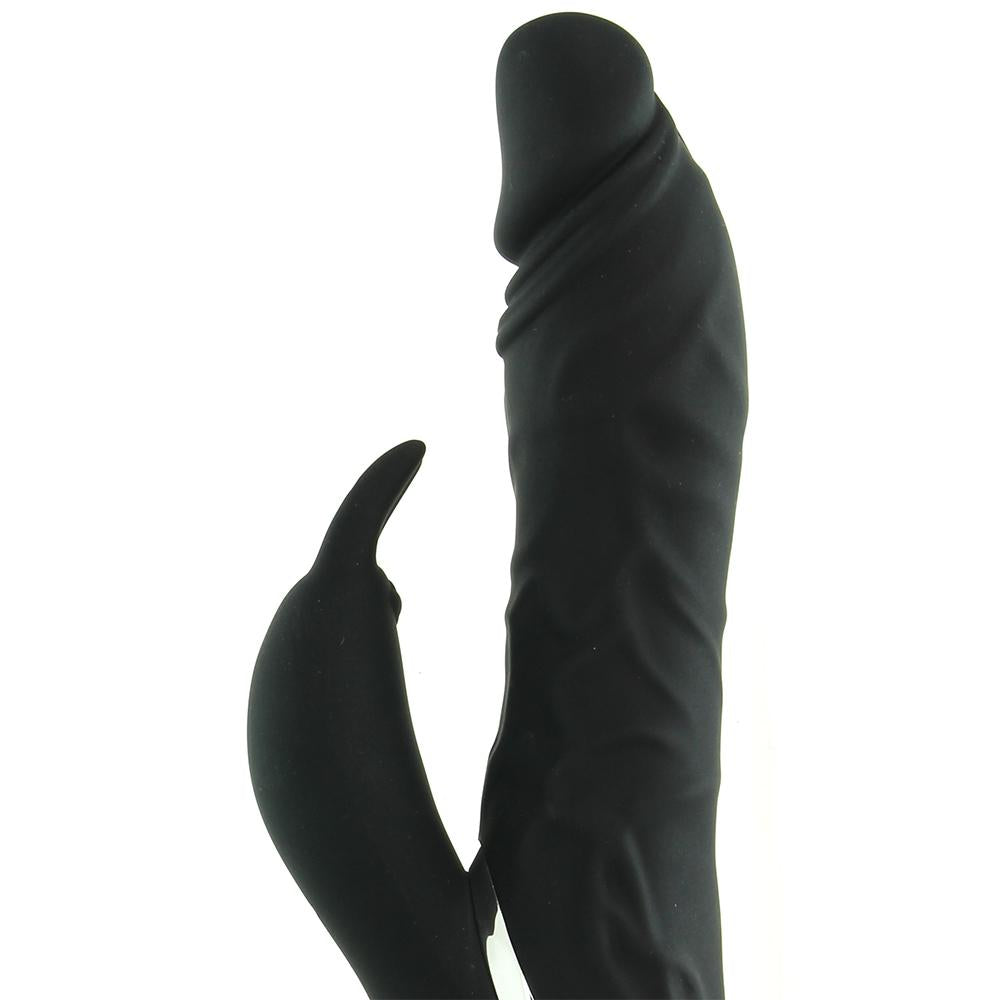 Surenda Silicone Rabbit Lover Vibe in Black - Sex Toys Vancouver Same Day Delivery