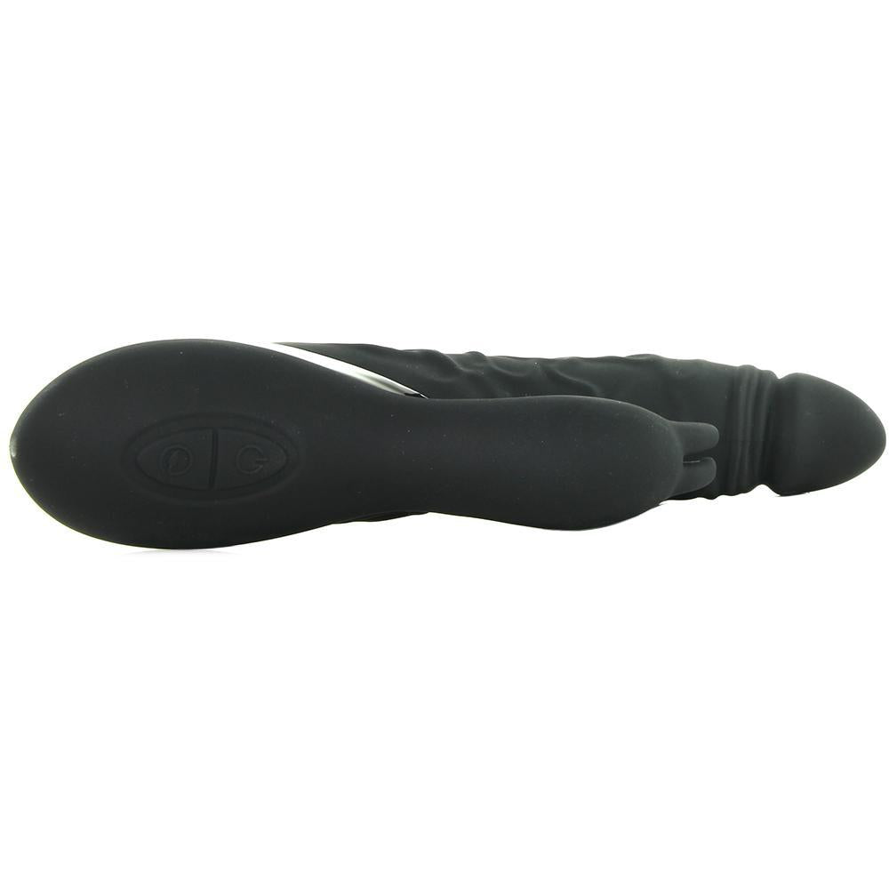 Surenda Silicone Rabbit Lover Vibe in Black - Sex Toys Vancouver Same Day Delivery