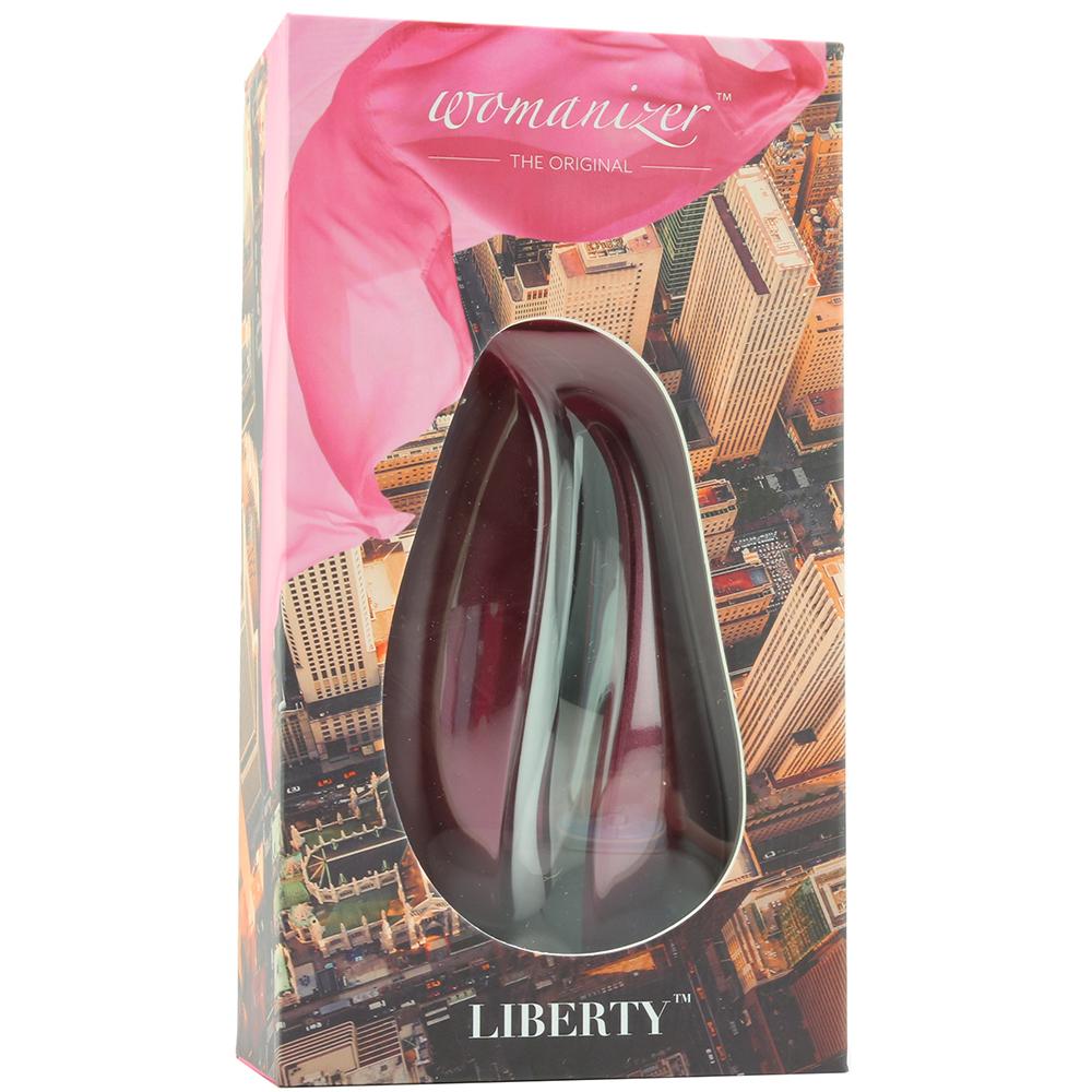 Womanizer Liberty Clitoral Stimulator in Red Wine - Sex Toys Vancouver Same Day Delivery